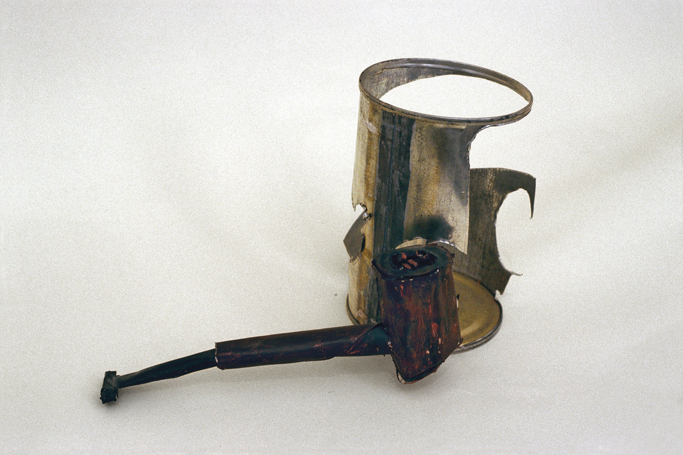 Bean Can with Pipe and Tobacco
