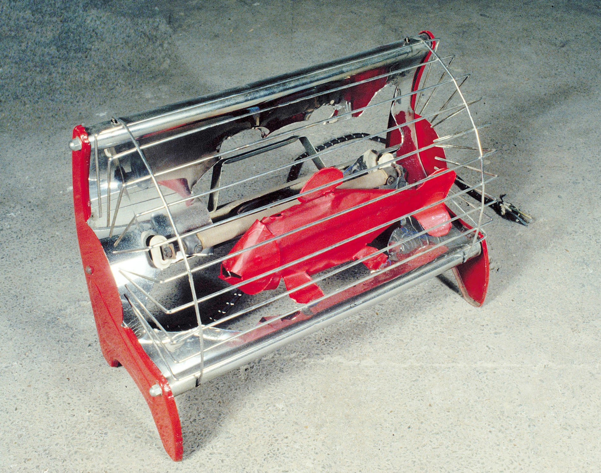 Electric Fire with Red Fish