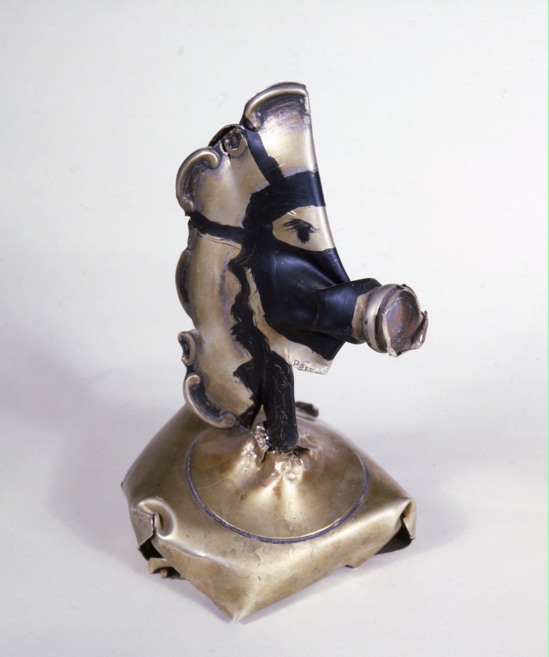 Woman Wearing Gas Mask