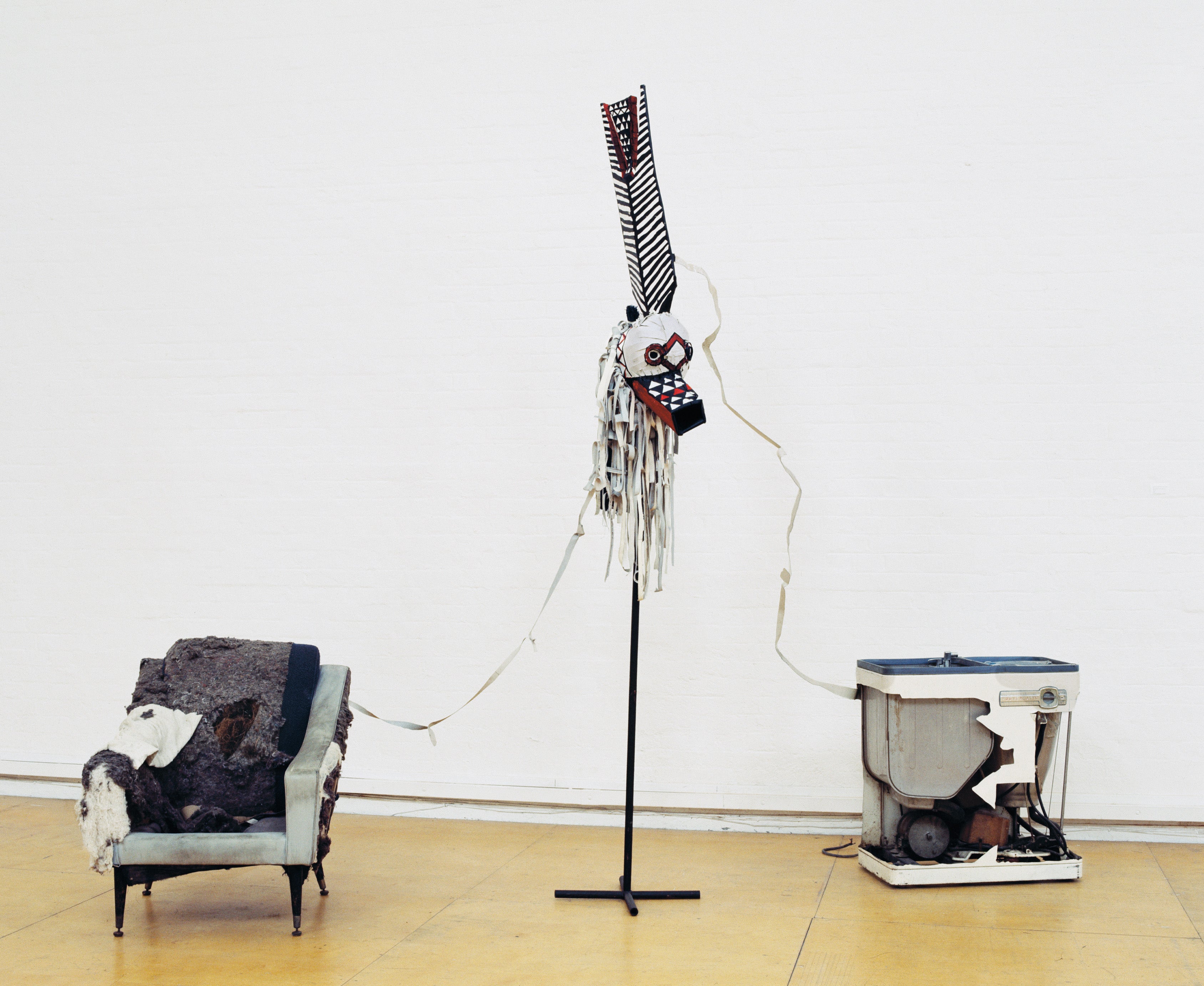 Armchair and Washing Machine with Bobo Mask