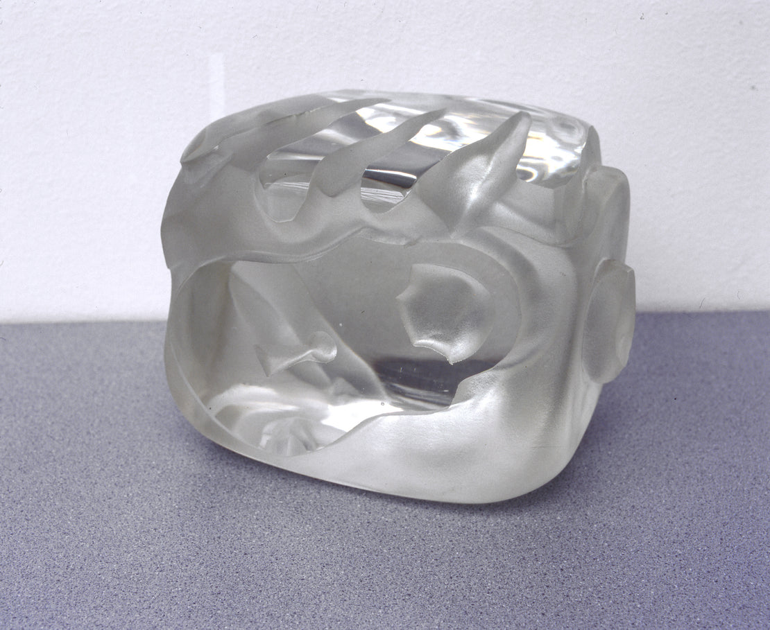 Glass Block with Hand  I