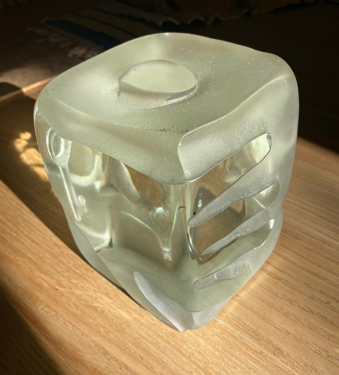 Glass Block with Hand  II