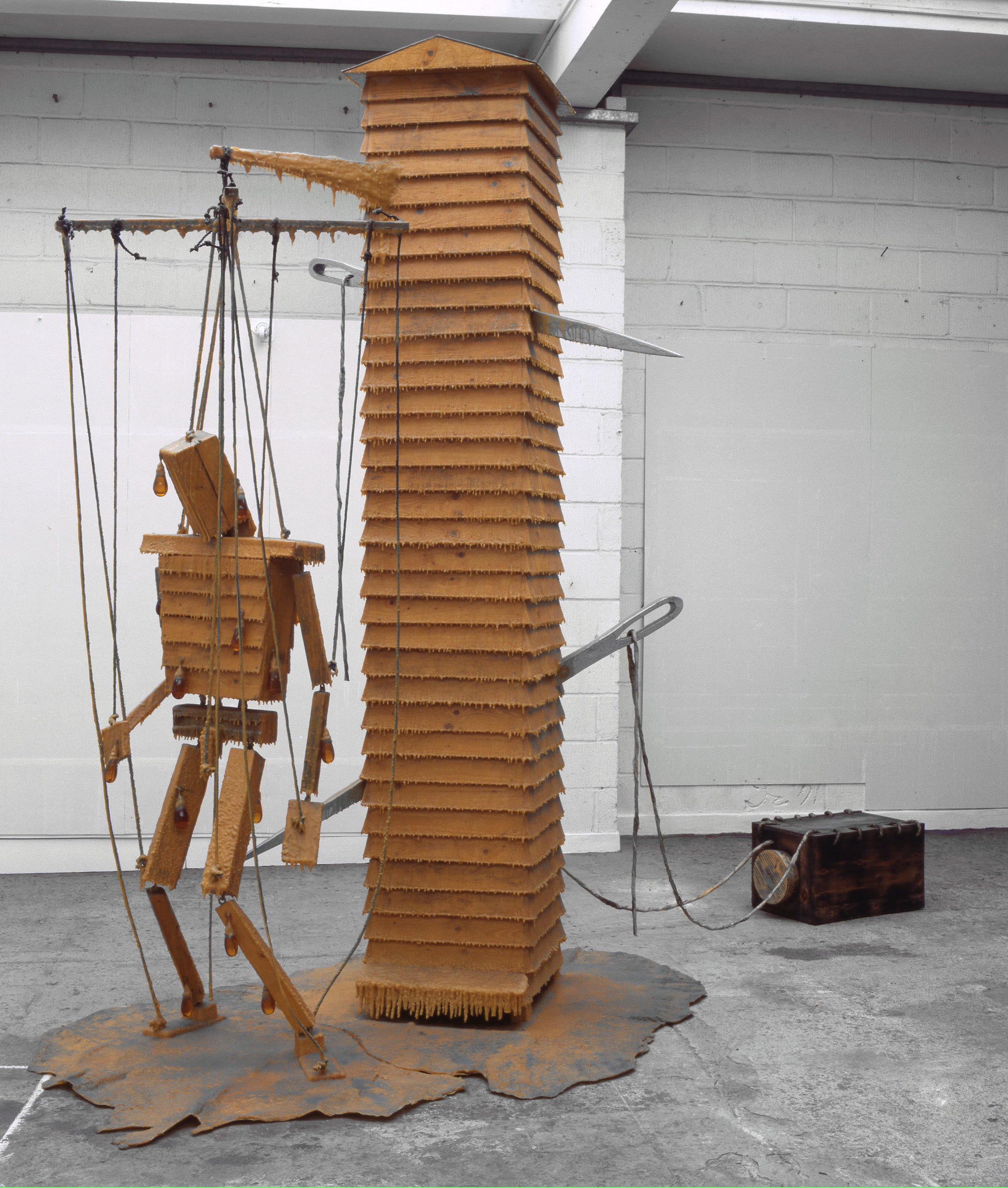 Beekeeper and Tall Hive